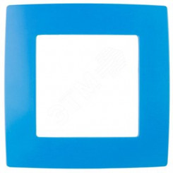 Рамка на 1 пост, Эра12, голубой, 12-5001-28
