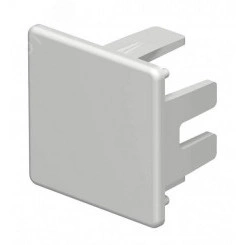 Заглушка кабельного канала торцевая WDK 30x30 мм (ПВХ, светло-серый)