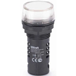 Лампа коммутационная LED ADDS ЛК-22 d22мм 220В AC/DC бел. SchE 25121DEK