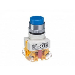 Выключатель кнопочный ABFP ВК-22 d22мм 220В с фиксацией син. SchE 25130DEK