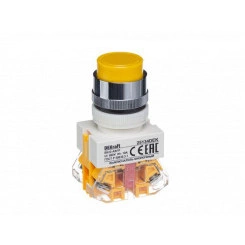 Выключатель кнопочный ABFP ВК-22 d22мм 220В с фиксацией желт. SchE 25134DEK