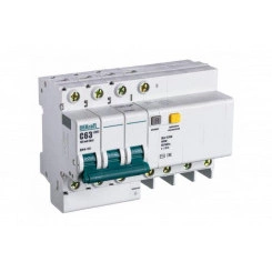 Выключатель авт. диф. тока со встроенной защитой от сверхтоков 3п+N 63А 100мА AC C ДИФ-101 SchE 15226DEK