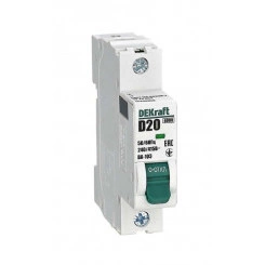 Выключатель автоматический модульный 1п D 20А 6кА ВА-103 SchE 12338DEK