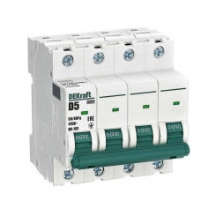 Выключатель автоматический модульный 4п D 5А 6кА ВА-103 SchE 12380DEK