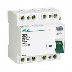 Выключатель дифференциального тока (УЗО) 4п 10А 30мА тип AC 6кА УЗО-03 SchE 14076DEK