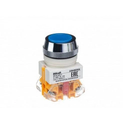 Выключатель кнопочный ABLF ВК-30 d30мм 220В син. SchE 25046DEK