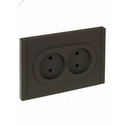 FORTE&PIANO Розетка 2-местная без заземления с защитными шторками безвинтовое крепление 10А FP325 серый IEK FORTE&PIANO Розетка 2-местная без заземления с защитными шторками безвинтовое крепление 10А FP325 серый IEK
