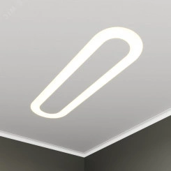 Светильник светодиодный RVE-LBX-HOLE-LARGO-2630-V (Овал с отв. 2630х380х100мм S80мм 136Вт встраиваемый 4000K Белый)