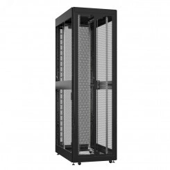 Шкаф серверный 42U 800х1000 передняя дверь: двустворчатая перфорированная IP20. задняя дверь: двустворчатая перфорированная IP20. боковые панели: без. цвет: черный RAL9005 