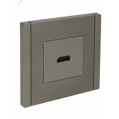 FORTE&PIANO Розетка HDMI FP540 сталь IEK FORTE&PIANO Розетка HDMI FP540 сталь IEK