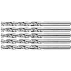 Сверла по металлу HSS шлифованные, угол заточки 135град, 3,0 x 61 мм (5 шт.)