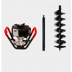 Спецкомплект FROZEN & ROCKY GroundDrill SET N2 (Бензобур GroundDrill-2 + шнек Frozen Ground Drill 150 (800 мм) + удлинитель Extension 500 (50 см))