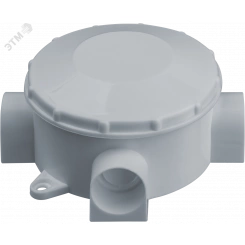 Коробка NSS-DB-70-35-WH распаячная открытого монтажа трехрожковая белая d70x35 Коробка NSS-DB-70-35-WH распаячная открытого монтажа трехрожковая белая d70x35