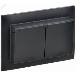 SKANDY Розетка 2-местная и крышкой 16А в сборе IP44 SK-R12Bl черный IEK SKANDY Розетка 2-местная и крышкой 16А в сборе IP44 SK-R12Bl черный IEK