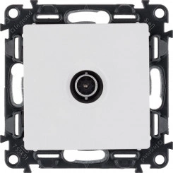 Valena LIFE Розетка ТВ c топологией звезда 0-2400 МГц С лицевой панелью Белая Valena LIFE Розетка ТВ c топологией звезда 0-2400 МГц С лицевой панелью Белая