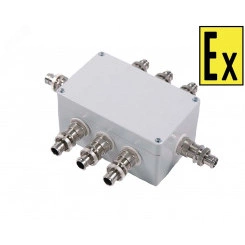Коробка коммутационная взрывозащищенная КВМК 281812 (А(5КВ М25КМ20-Л)-С(1КВМ40КМ38-Л)-(24х2,5мм)-(KK-1.1.1.. KK-1.1.8,KK-1.2.1...KK-1.2.8,KK-1.4.1… KK-1.4.8,KZ-1.6.1... KZ-1.6.8)1ExdIIСT5Gb, IP Коробка коммутационная взрывозащищенная КВМК 281812 (А(5КВ М25КМ20-Л)-С(1КВМ40КМ38-Л)-(24х2,5мм)-(KK-1.1.1.. KK-1.1.8,KK-1.2.1...KK-1.2.8,KK-1.4.1… KK-1.4.8,KZ-1.6.1... KZ-1.6.8)1ExdIIСT5Gb, IP