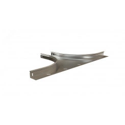 Разветвитель односторонний плавный 200х80 R100-0.8 мм Разветвитель односторонний плавный 200х80 R100-0.8 мм