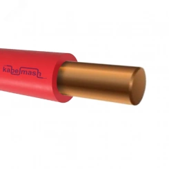 Провод силовой ПуВ 1х1.5ок красный ТРТС однопроволочный