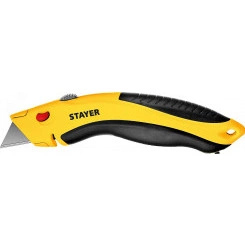 Нож со сменным лезвием трапеция Hercules-24 с трапециевидным лезвием А25