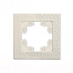 Рамка фактурная 1 пост UNIVersal Афина слоновая кость (ivory) (еврослот) Рамка фактурная 1 пост UNIVersal Афина слоновая кость (ivory) (еврослот)