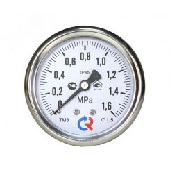 Манометр коррозионностойкий виброустойчивый эксцентрический Тип - ТМ-521ТЭ 0...0,6 MPa G1/2' кл.т 1.0 готовый к гидрозаполнению Манометр коррозионностойкий виброустойчивый эксцентрический Тип - ТМ-521ТЭ 0...0,6 MPa G1/2' кл.т 1.0 готовый к гидрозаполнению