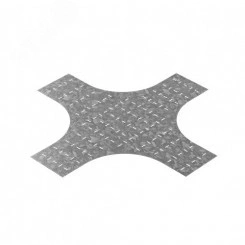 Донная вставка для крестообразного разветвителя для лотков НЛО 400 мм, толщ. 1,0 мм, Сендзимир цинк Донная вставка для крестообразного разветвителя для лотков НЛО 400 мм, толщ. 1,0 мм, Сендзимир цинк