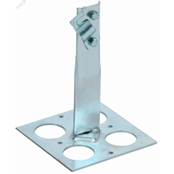 Держатель проводника круглого 6-10мм винтовой для плоской кровли h=90мм оцинкованная сталь HDZ IEK Держатель проводника круглого 6-10мм винтовой для плоской кровли h=90мм оцинкованная сталь HDZ IEK