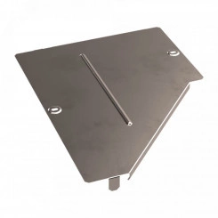 Крышка переходника левого Стандарт INOX (AISI 409) 400х200 Крышка переходника левого Стандарт INOX (AISI 409) 400х200