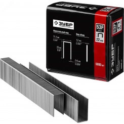 Скобы для степлера 22 мм плоские тип 53F, 5000 шт Скобы для степлера 22 мм плоские тип 53F, 5000 шт