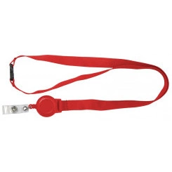 Ремешок с пряжкой и ретрактором красный Ремешок с пряжкой и ретрактором красный
