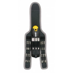 Трещотка поворотная Ergonic K с набором бит в чехле, 16 шт