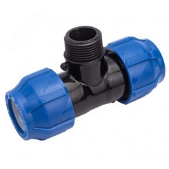 Тройник переходной компрессионный ПНД ВР 25-1/2-25 (75/15) Тройник переходной компрессионный ПНД ВР 25-1/2-25 (75/15)