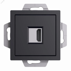 ATLASDESIGN РОЗЕТКА HDMI, механизм, КАРБОН ATLASDESIGN РОЗЕТКА HDMI, механизм, КАРБОН