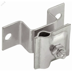 Держатель-зажим соединительный проводника круглого 6-10мм опорный L=30-40мм нержавеющая сталь IEK