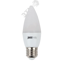 Лампа светодиодная LED 8 Вт 640Лм 4000К белая Е27 Свеча Jazzway