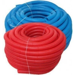 Труба гофрированная 20 синяя, для трубы 16, бухта 50м Труба гофрированная 20 синяя, для трубы 16, бухта 50м