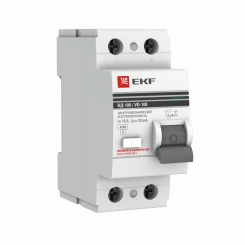 Выключатель дифференциального тока (УЗО) ВД-100 2P 25А/100мА (электромеханическое) PROxima