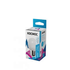 Лампа светодиодная LED 7.5Вт Шар 220В Е27 D45х82 4500К белый 600 лм