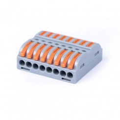 Клемма соединительная универсальная проходная 8 полюсов с рычагом 0.08-2.5/4.0 (1шт) Клемма соединительная универсальная проходная 8 полюсов с рычагом 0.08-2.5/4.0 (1шт)