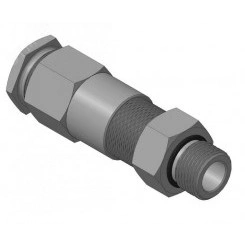 Ввод кабельный для бронированного кабеля с двойным уплотнением резьбой G1/2, внешним диаметром кабеля D=11-15 мм и проходным диаметром кабеля d=6-10 мм Ввод кабельный для бронированного кабеля с двойным уплотнением резьбой G1/2, внешним диаметром кабеля D=11-15 мм и проходным диаметром кабеля d=6-10 мм