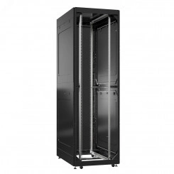Шкаф серверный 52U 800х1200 передняя дверь: без. задняя дверь: одностворчатая перфорированная IP20. боковые панели: глухой металл. цвет: черный RAL9005 