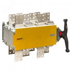 Рубильник-переключатель 2000A 4P c рукояткой управления для прямой установки PowerSwitch EKF Рубильник-переключатель 2000A 4P c рукояткой управления для прямой установки PowerSwitch EKF