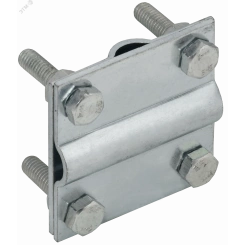 Зажим крестообразный полоса/пруток-полоса/пруток 30/8мм оцинкованная сталь IEK