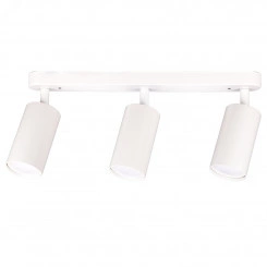 Светильник накладной, ARTON, поворотный, цилиндр, 350x55x160мм, 3хGU10, алюминий, белый, 59990 6, Ritter