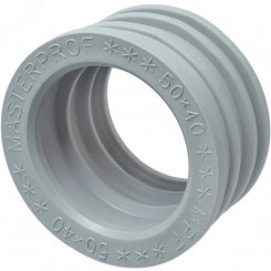 Манжета для канализации серая ТЭП 50х40 удлин. Манжета для канализации серая ТЭП 50х40 удлин.