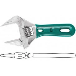 Ключ разводной ''Смарт'', CrV, укороченный, узкие губки, шкала, экстра увелич.захват 135 мм ( 36 мм )