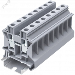 Клемма TU 1-1 винтовая, сечение 10 мм. кв., серая