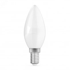 Лампа светодиодная филаментная LED 4.5 Вт 400 лм 4100К свеча нейтральный E14 AC 180-240В IP20 матовая колба Basic Gauss Лампа светодиодная филаментная LED 4.5 Вт 400 лм 4100К свеча нейтральный E14 AC 180-240В IP20 матовая колба Basic Gauss