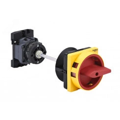 ВЫКЛЮЧАТЕЛЬ-РАЗЪЕДИНИТЕЛЬ 3P 20A С КРАСНОЙ ВЫНОСНОЙ РУКОЯТКОЙ НА ДИН-РЕЙКЕ/ПЛАТЕ