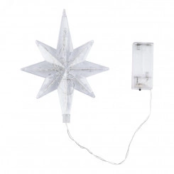 Украшение светодиодное для ёлки Звезда-5 на батарейках 2АА (не в/к) 15*25 см 9 светодиодов Теплый белый свет Прозрачный провод ULD-H1525-009/STB/2AA WARM WHITE STAR-5 TM Uniel